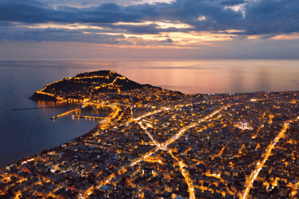 Electrification - city lights Turkey